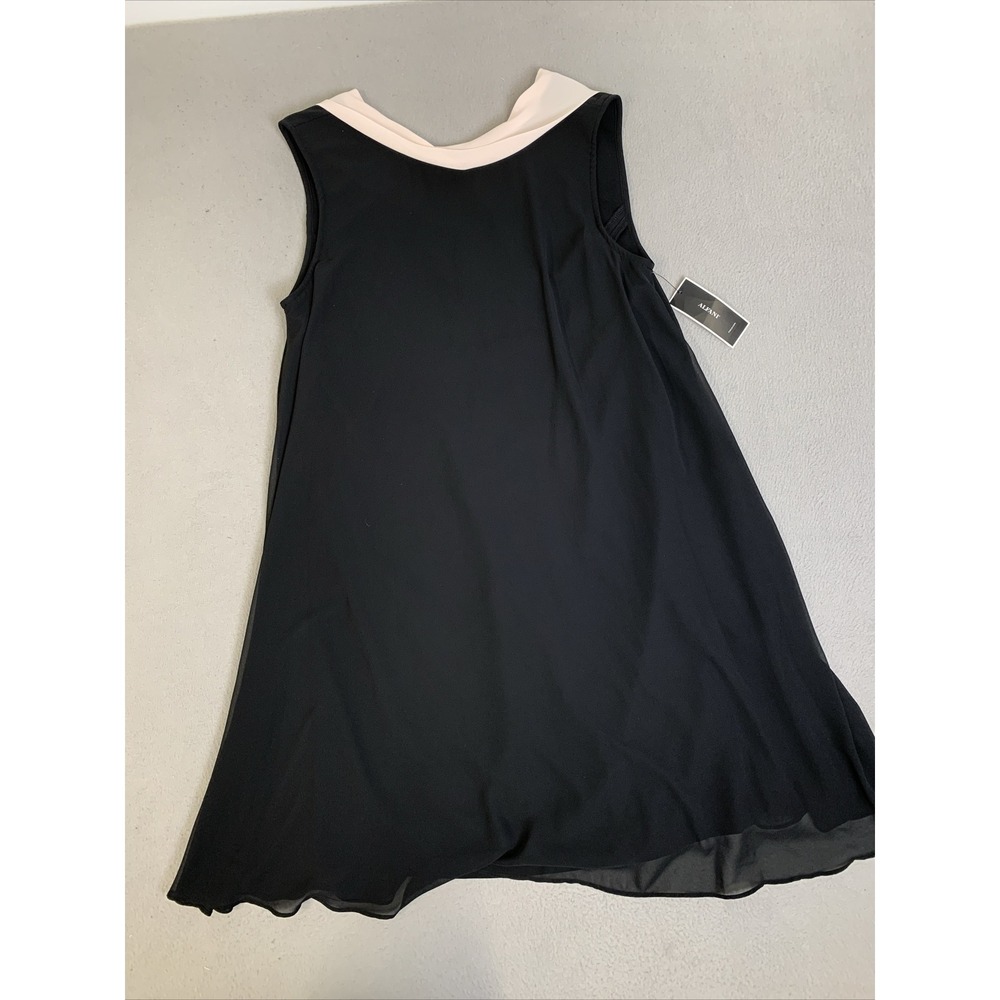 Alfani Dress Women's Size 6 Deep Black Prima April Full Zip Sleeveless NWT